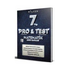 7. Sınıf Matematik Pro Test Soru Bankası Bilfen Yayınları
