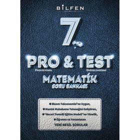 7. Sınıf Matematik Pro Test Soru Bankası Bilfen Yayınları