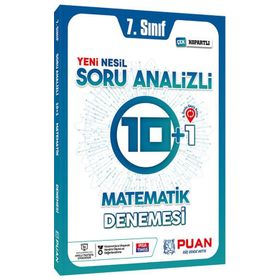 7. Sınıf Matematik Soru Analizli 10+1 Deneme Puan Yayınları