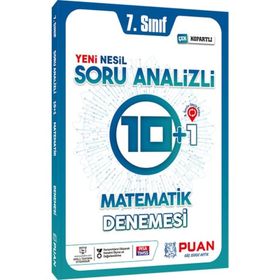 7. Sınıf Matematik Soru Analizli 10+1 Deneme Puan Yayınları