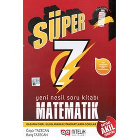 7. Sınıf Matematik Süper Yeni Nesil Soru Kitabı Nitelik Yayınları