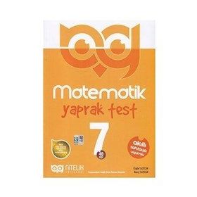 7. Sınıf Matematik Yaprak Test Nitelik Yayınevi