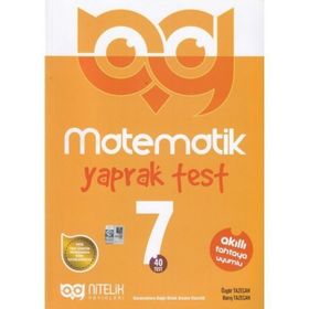 7. Sınıf Matematik Yaprak Test Nitelik Yayınevi