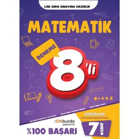 7. Sınıf Matematik Yeni Nesil Branş Denemeleri-Onburda Yayınları