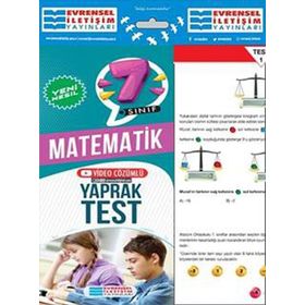 7. Sınıf Matematik Yeni Nesil Video Çözümlü Yaprak Test-Evrensel İletişim