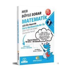 7. Sınıf Meb Böyle Sorar Matematik Soru Bankası Sinan Kuzucu Yayınları