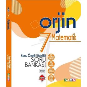 7. Sınıf Orjin Matematik Konu Özetli Soru Bankası Gama Yayınları