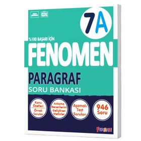 7. Sınıf Paragraf A Soru Bankası Fenomen Yayınları