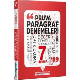 7. Sınıf Paragraf Deneme Pruva Akademi Yayınları