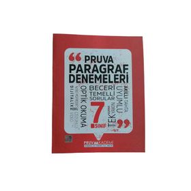 7. Sınıf Paragraf Deneme Pruva Akademi Yayınları