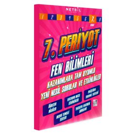 7. Sınıf Periyot Fen Bilimleri Etkinlikli Soru Bankası-Netbil Yayınları