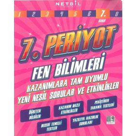 7. Sınıf Periyot Fen Bilimleri Etkinlikli Soru Bankası-Netbil Yayınları