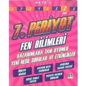 7. Sınıf Periyot Fen Bilimleri Etkinlikli Soru Bankası-Netbil Yayınları