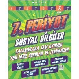 7.Sınıf Periyot Sosyal Bilgiler Etkinlikli Soru Bankası-Netbil Yayınları