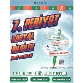 7.Sınıf Periyot Sosyal Bilgiler Etkinlikli Soru Bankası-Netbil Yayınları
