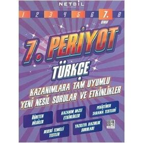 7. Sınıf Periyot Türkçe Etkinlikli Soru Bankası-Netbil Yayınları