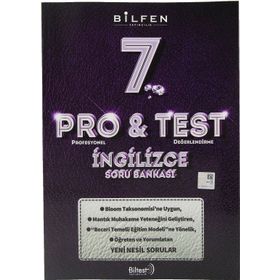 7. Sınıf Pro & Test İngilizce Soru Bankası - Bilfen Yayınları