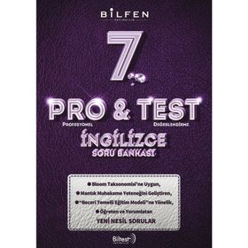 7. Sınıf Pro & Test İngilizce Soru Bankası - Bilfen Yayınları