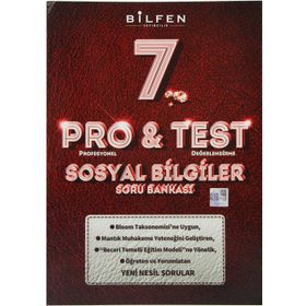 7. Sınıf Pro & Test Sosyal Bilgiler Soru Bankası - Bilfen Yayınları