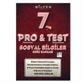 7. Sınıf Pro & Test Sosyal Bilgiler Soru Bankası - Bilfen Yayınları