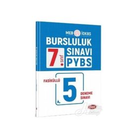 7. Sınıf PYBS-İOKBS Bursluluk Sınavı Fasiküllü 5 Deneme Sınavı Kollektif Data Yayınları