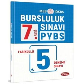 7. Sınıf PYBS-İOKBS Bursluluk Sınavı Fasiküllü 5 Deneme Sınavı Kollektif Data Yayınları
