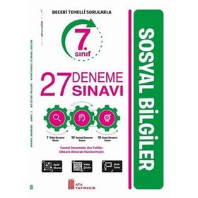 7. Sınıf Sosyal Bilgiler 27 Deneme Sınavı-Ata Yayınları