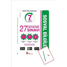 7. Sınıf Sosyal Bilgiler 27 Deneme Sınavı-Ata Yayınları
