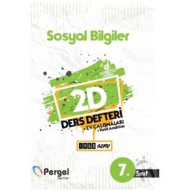 7. Sınıf Sosyal Bilgiler 2D Ders Defteri Ev Çalışmaları-Pergel Yayınları