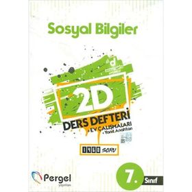 7. Sınıf Sosyal Bilgiler 2D Ders Defteri Ev Çalışmaları-Pergel Yayınları