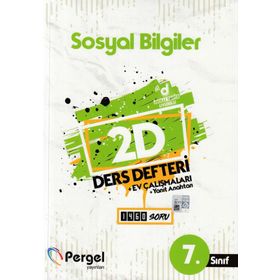 7. Sınıf Sosyal Bilgiler 2D Ders Defteri Ev Çalışmaları-Pergel Yayınları