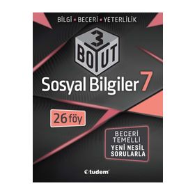 7. Sınıf Sosyal Bilgiler 3 Boyut Yeni Nesil Soruları-Tudem Yayınları