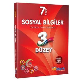 7. Sınıf Sosyal Bilgiler 3 Düzey Fasikül Soru Bankası Martı Okul Yayınları