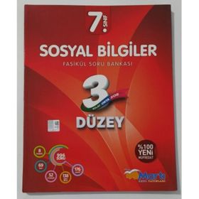 7. Sınıf Sosyal Bilgiler 3 Düzey Fasikül Soru Bankası Martı Okul Yayınları