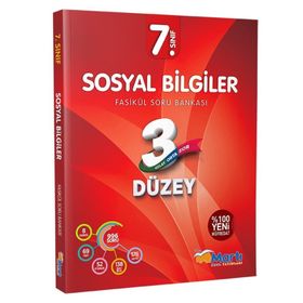 7. Sınıf Sosyal Bilgiler 3 Düzey Fasikül Soru Bankası Martı Okul Yayınları