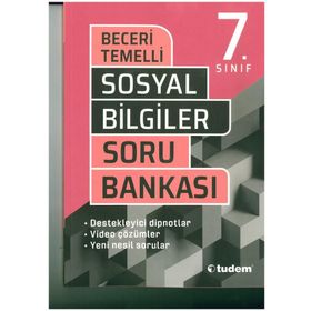 7. Sınıf Sosyal Bilgiler Beceri Temelli Soru Bankası-Tudem Yayınları
