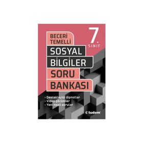 7. Sınıf Sosyal Bilgiler Beceri Temelli Soru Bankası-Tudem Yayınları