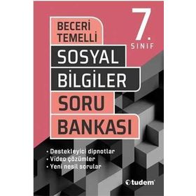 7. Sınıf Sosyal Bilgiler Beceri Temelli Soru Bankası-Tudem Yayınları