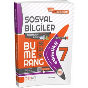 7. Sınıf Sosyal Bilgiler Etkinlikli Bumerang Serisi-Günay Yayınları