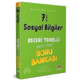 7. Sınıf Sosyal Bilgiler Garantör Beceri Temelli Soru Bankası-Data Yayınları