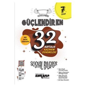 7. Sınıf Sosyal Bilgiler Güçlendiren 32 Haftalık Kazanım Denemeleri Ankara Yayıncılık