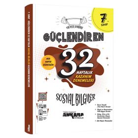 7. Sınıf Sosyal Bilgiler Güçlendiren 32 Haftalık Kazanım Denemeleri Ankara Yayıncılık