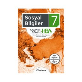 7. Sınıf Sosyal Bilgiler Kazanım Odaklı Hba Tudem Yayınları