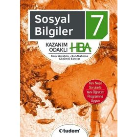 7. Sınıf Sosyal Bilgiler Kazanım Odaklı Hba Tudem Yayınları