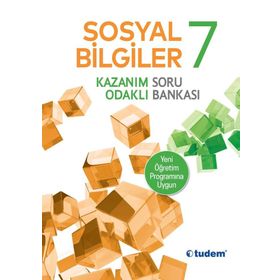 7. Sınıf Sosyal Bilgiler Kazanım Odaklı Soru Bankası Tudem Yayınları