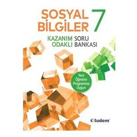 7. Sınıf Sosyal Bilgiler Kazanım Odaklı Soru Bankası Tudem Yayınları