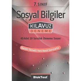 7. Sınıf Sosyal Bilgiler Kılavuz Deneme-Blok Test Yayınları