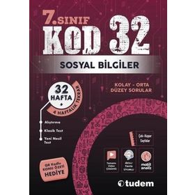 7. Sınıf Sosyal Bilgiler Kod 32 Tekrar Testleri Tudem Yayınları