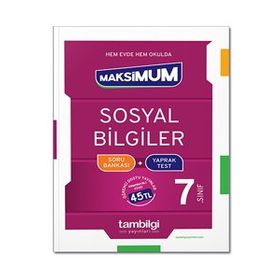 7. Sınıf Sosyal Bilgiler Maksımum Soru Bankası+Yaprak Test-Tambilgi Yayınları