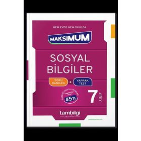 7. Sınıf Sosyal Bilgiler Maksımum Soru Bankası+Yaprak Test-Tambilgi Yayınları